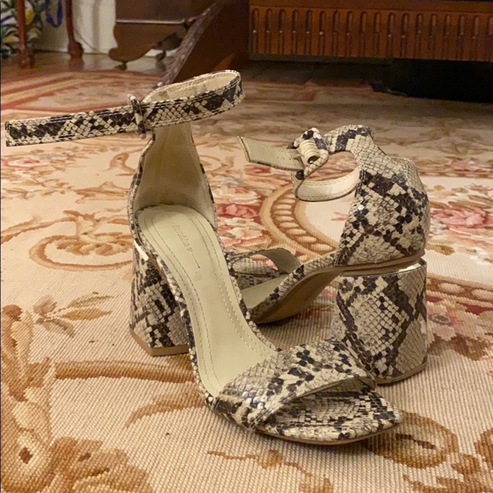Snakeskin sandals